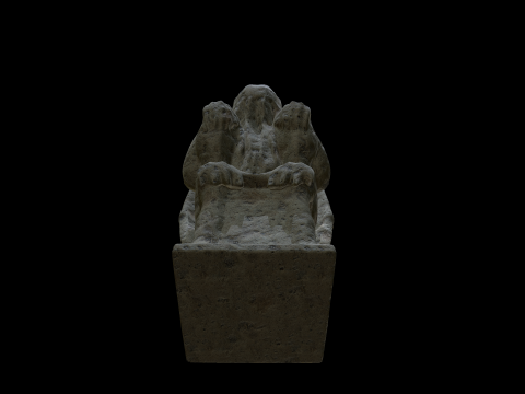 Statue Stone Medieval 3D Модель