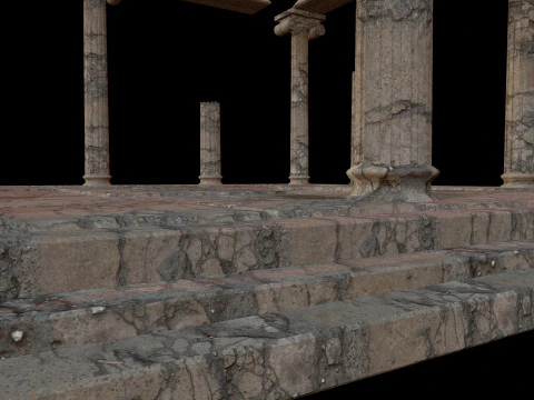 Old Ionic Temple 3D Model