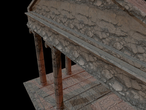 Old Ionic Temple 3D Model