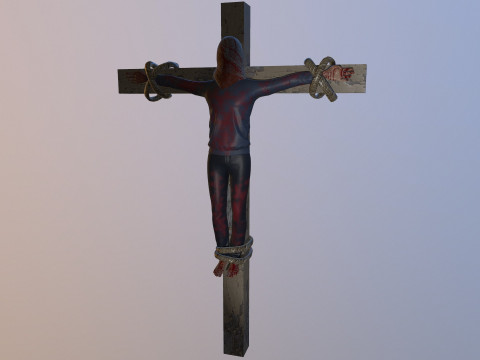 Crucified dead man 3D मॉडल