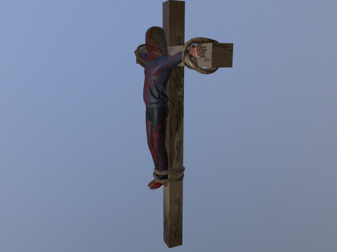 Crucified dead man Model 3D