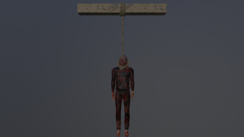 Hanged 3D Модель .c4d .max .obj .3ds .fbx .stl .blend 