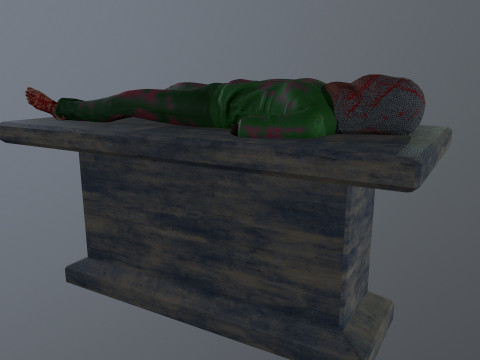 Mutilated Dead Man 3D 模型