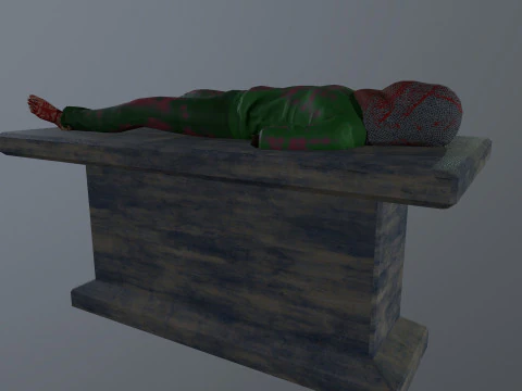 残缺不全的死人 3D 模型