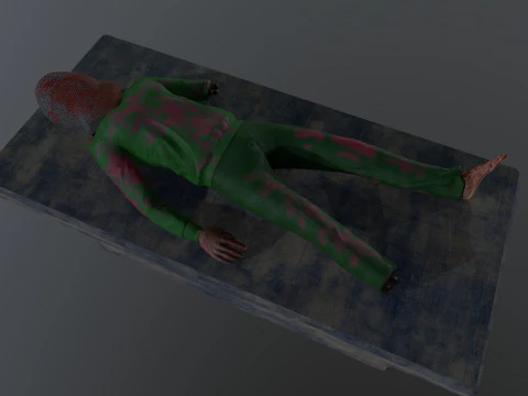 残缺不全的死人 3D 模型