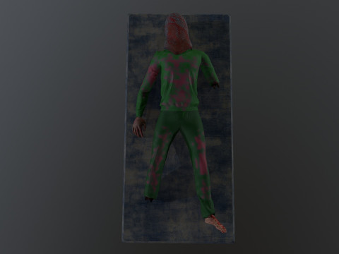Mutilated Dead Man 3D 模型