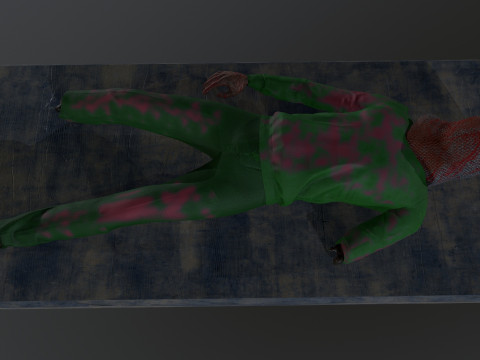 Mutilated Dead Man 3D 模型
