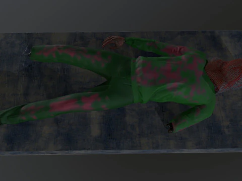 残缺不全的死人 3D 模型