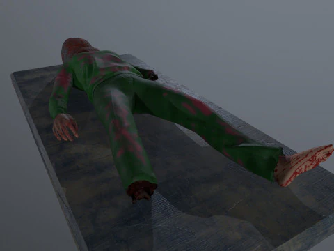 残缺不全的死人 3D 模型