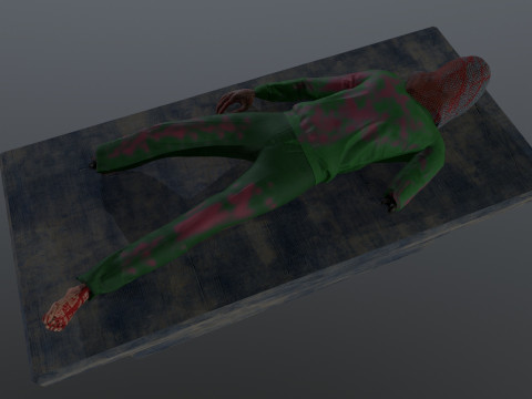 Mutilated Dead Man 3D 模型