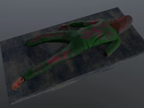 残缺不全的死人 3D 模型