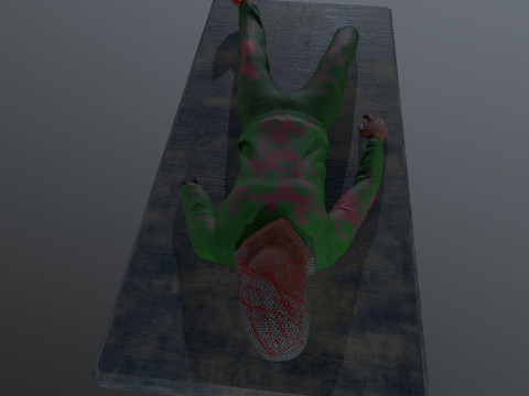 Mutilated Dead Man 3D 模型
