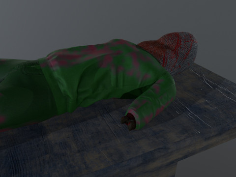 Mutilated Dead Man 3D 模型
