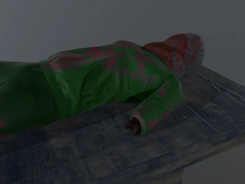 残缺不全的死人 3D 模型