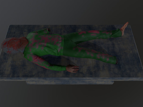 Mutilated Dead Man 3D 模型