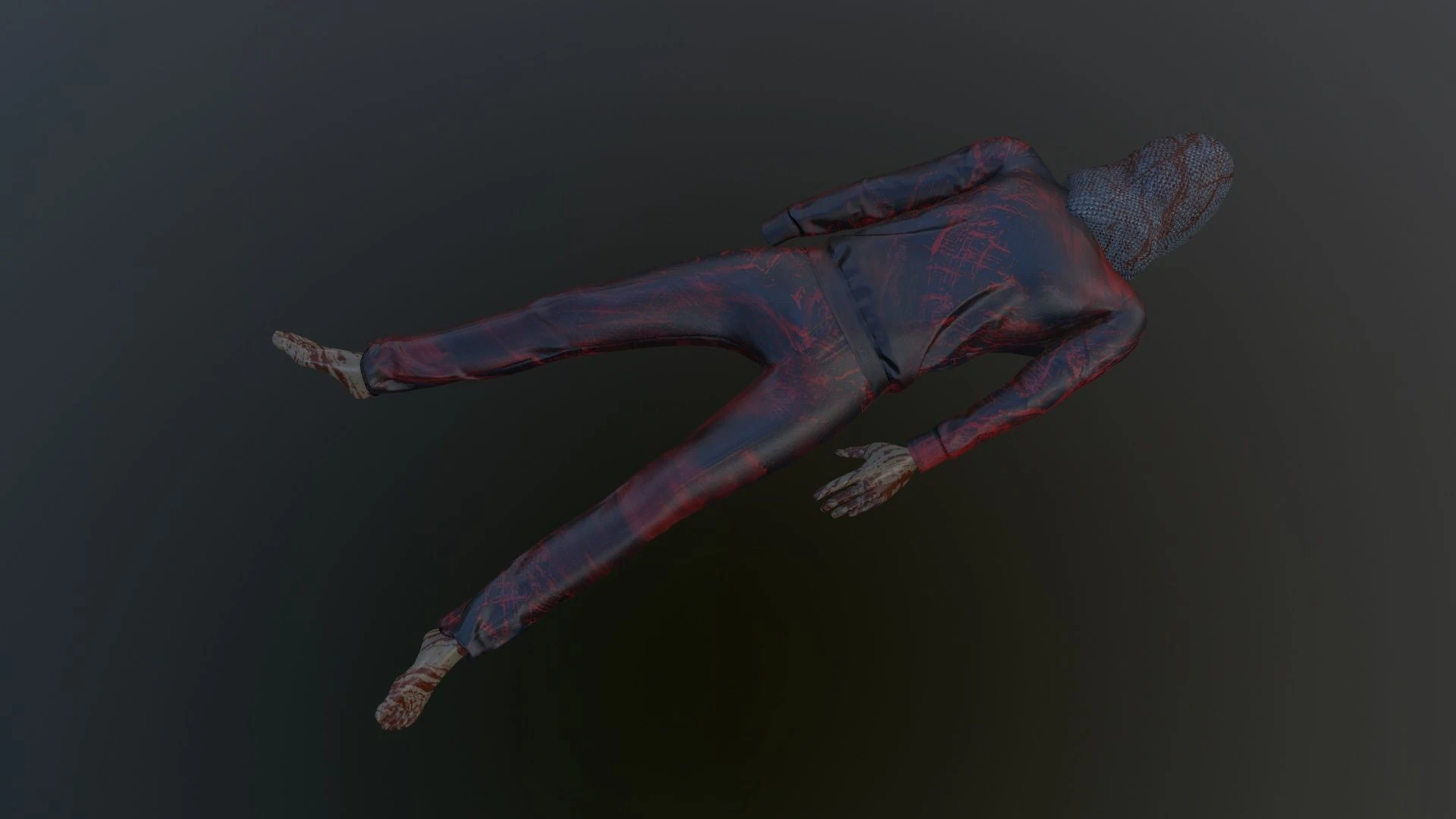 Dead Tortured Man 3D Model .c4d .max .obj .3ds .fbx .stl .blend