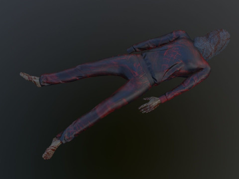 Dead Tortured Man 3D Model