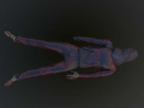 Dead Tortured Man Model 3D