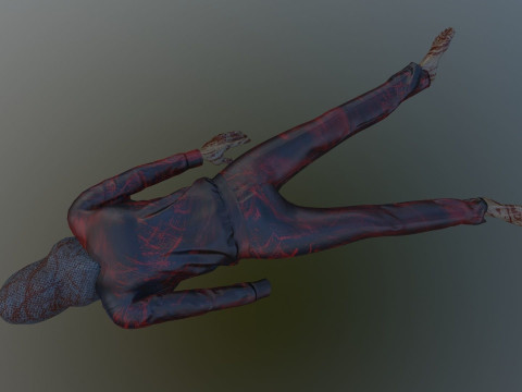 Dead Tortured Man Model 3D