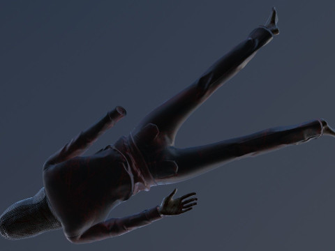 Dead Tortured Man Model 3D