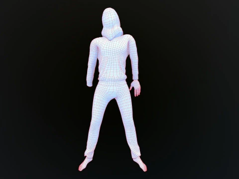Dead Tortured Man 3D Model