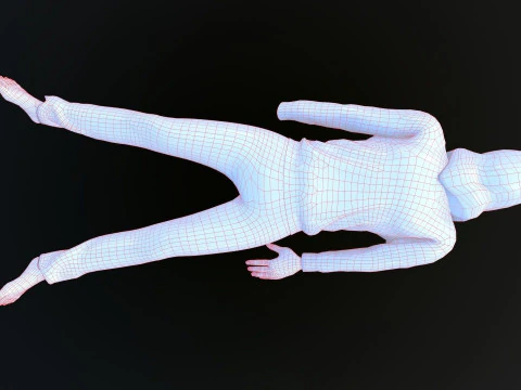 Dead Tortured Man 3D Model