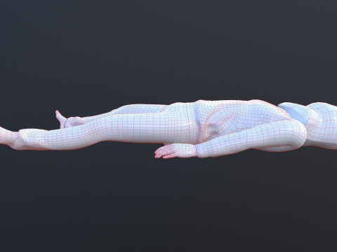 Dead Tortured Man Model 3D