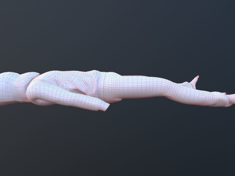 Dead Tortured Man Model 3D