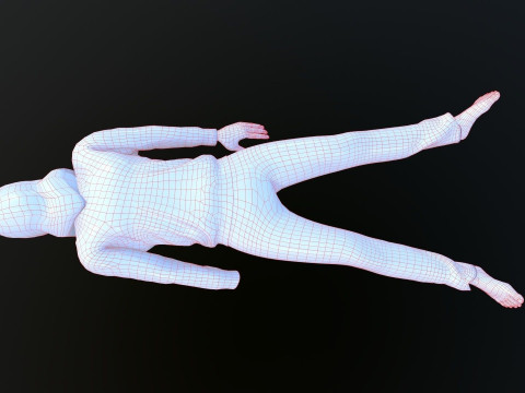 Dead Tortured Man Model 3D