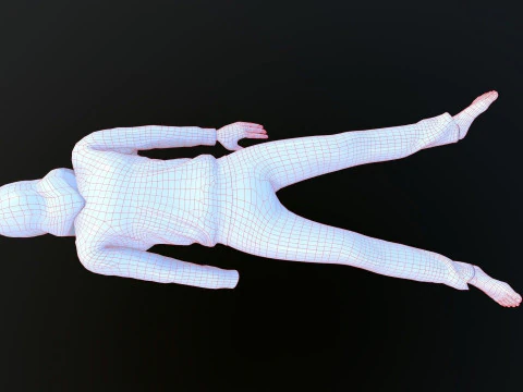 Dead Tortured Man 3D Model