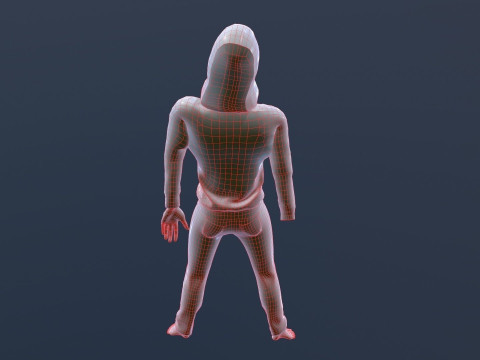 Dead Tortured Man Model 3D