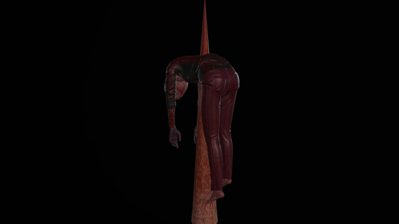 Dead tortured Man V2 3D Модель .c4d .max .obj .3ds .fbx .stl .blend 