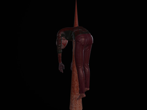 Dead tortured Man V2 3D Модель