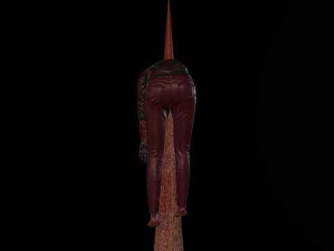 Dead tortured Man V2 3D Модель