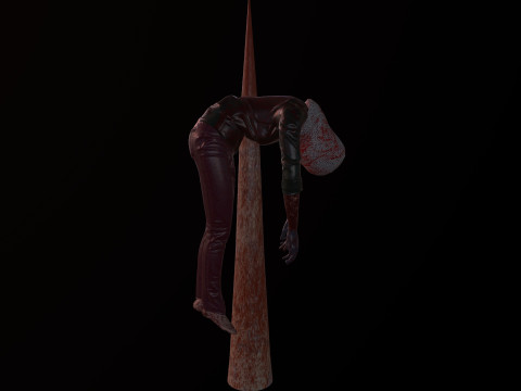Dead tortured Man V2 3D Модель