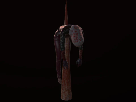 Dead tortured Man V2 3D Model