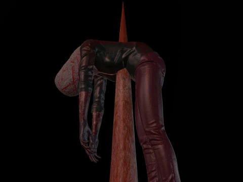 Dead tortured Man V2 3D Model