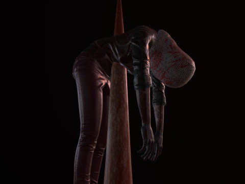 Dead tortured Man V2 3D Модель