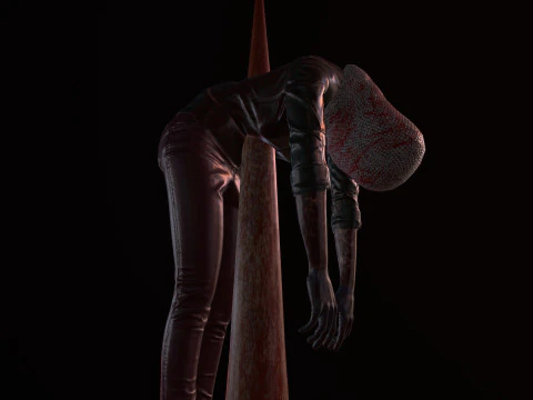 Dead tortured Man V2 3D Model