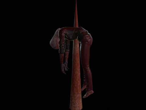 Dead tortured Man V2 3D Модель