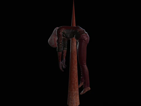 Dead tortured Man V2 3D Model