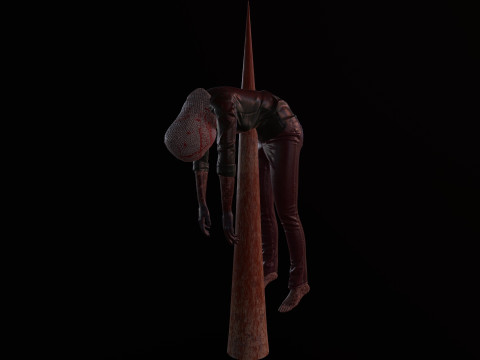 Dead tortured Man V2 3D Модель