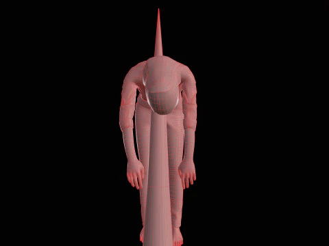 Dead tortured Man V2 3D Model