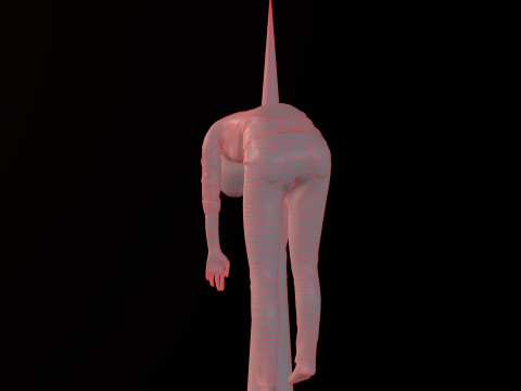 Dead tortured Man V2 3D Модель