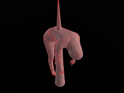 Dead tortured Man V2 3D Модель