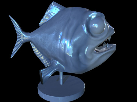 Staue Piranha 3Dモデル