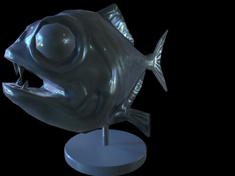 Staue Piranha 3Dモデル