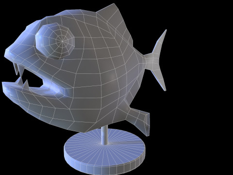 Staue Piranha 3Dモデル