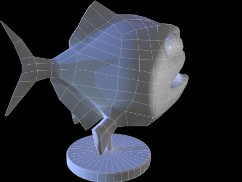 Staue Piranha 3Dモデル