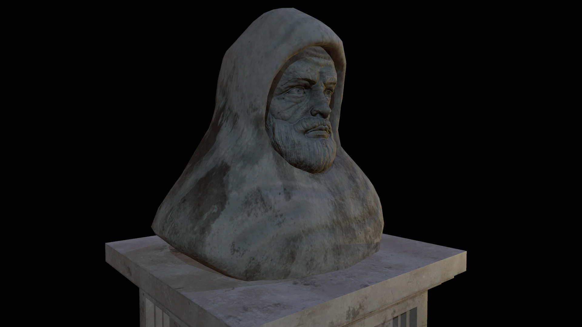 StatuePatienceobj 3D Model .c4d .max .obj .3ds .fbx .stl .blend 